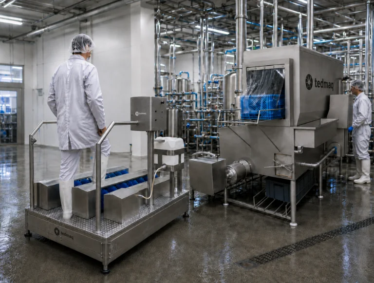 Maquinaria para automatización para higiene en plantas de alimentos