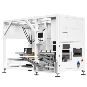 MÁQUINA EMPACADORA ROBÓTICA INTEGRADA CON FORMADORA DE CAJAS